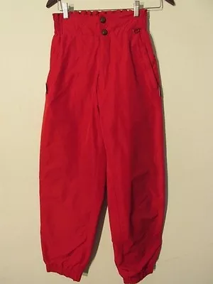 F3119 Powderhorn Red Polyester PLN030 Margarita Ski Pants Women's Measured 25x32 • $24.90