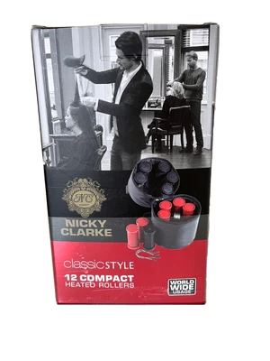NICKY CLARKE Compact Heated Rollers NHS005 • £55