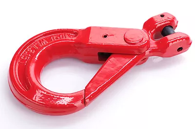 Safety Hook Chain Self Locking Hook Latch Lock 7mm 8mm 10mm 13mm 16mm 20mm 22mm  • £30.25