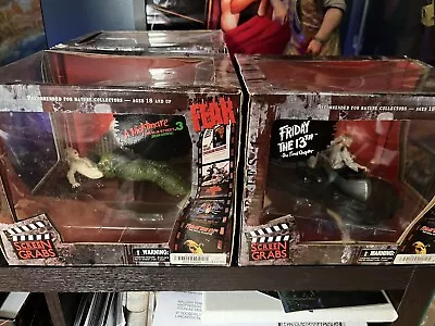 Lot Of 2 Mezco Cinema Of Fear Screen Grabs. NOES 3 And Friday The 13th • $200