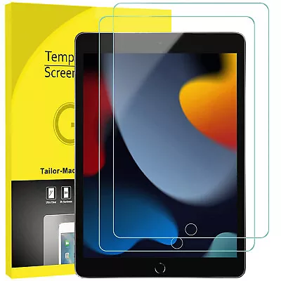 2 Pack For IPad 10.2  9th 8th 7th Gen 2021/20/19 Tempered Glass Screen Protector • £4.69