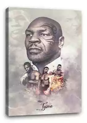 MIKE TYSON BB2 BOXING LEGEND GYM CANVAS Wall Art Poster Print 30x20 CANVAS • £29.97