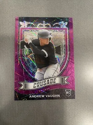 ANDREW VAUGHN 2021 Chronicles Crusade Purple Velocity Prizm #15 RC Rookie NM+ • $0.99