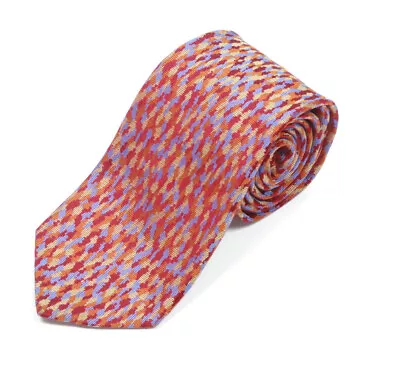 ROBERT GODLEY Festive Red Camouflage Primary Colors Men's Silk Neck Tie • $19.11