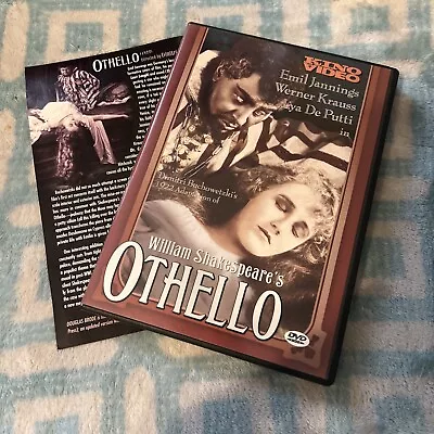 William Shakespeare’s Othello DVD (Kino Video) Ft. Janning Krauss & De Putti • $14.95