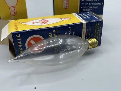 4- Vintage Yorkville Premium Light Bulb 40 W 120 V Candelabra Clear Flame • $17.95