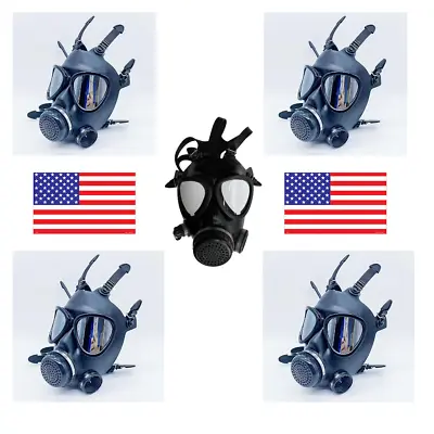 5 Gas Masks Face Respirator CBRN Mask By DYOB Israeli Military Grade Mask NEW • $208.99