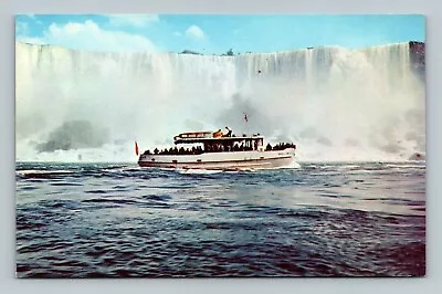 Maid Of The Mist Seeing Niagara Falls New York Postcard • $1.92