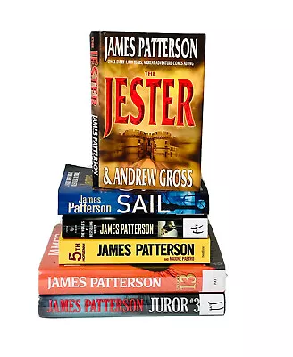 James Patterson -6 Book Lot -Jester/ Juror 3/ 5th Horseman/ Zoo/ Sail/ Unlucky13 • $25.97