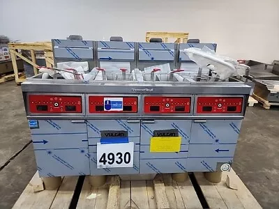 4930 New S/D Vulcan PowerFry3 50 Lbs 4-Pot Fryer Filtration 10-Timer 4TR45CF-1 • $24950