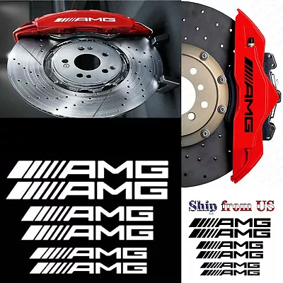 6x AMG Vehicle Brake Caliper Heat Resistant Decal Stickers For Race Sports Car • $8.99