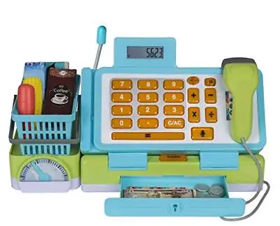 Playkidiz Toy Cash Register - Toy Till For Kids - Includes Play Money Scanner & • £33.99