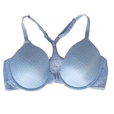 Maidenform One Fab Fit Blue T-Back Extra Coverage Underwire T-Shirt Bra Size 36C • $15.99