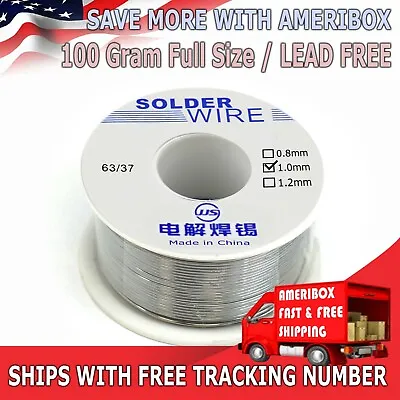 $7.75 • Buy New 63/37 Tin Lead Free Soldering 1.0mm Rosin Core Solder Flux Welding Wire Reel