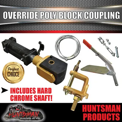 $219 • Buy Off Road Mechanical Brake Poly Block Trailer Coupling Kit. Caravan Hitch. 2000kg