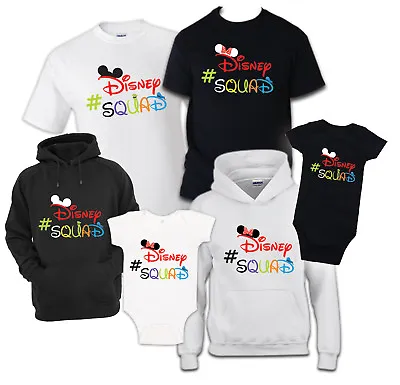 $11.99 • Buy Disney Squad Family T-Shirt Vacation Shirt  Matching Reunion Celebration Tee