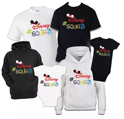 $11.99 • Buy Disney Squad Family T-Shirt Vacation Shirt  Matching Reunion Celebration Tee