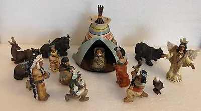 Vintage WMG Native American Indian Nativity Seen Complete Set 15 Placings • $65