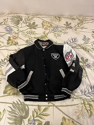 Vintage Jeff Hamilton Raiders Leather Jacket  • $229.99