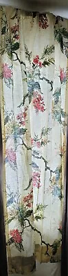 Beautiful Vintage Floral Botanical Drapes 4 Panels Curtains (4) 25  X 86  • $365