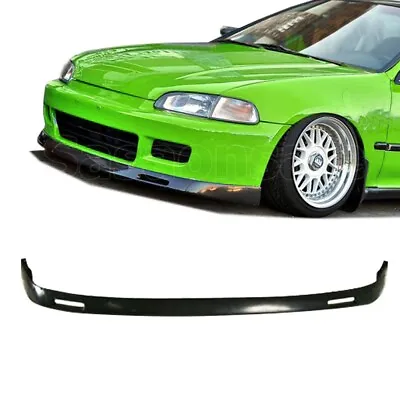 [SASA] Fit For 92-95 Honda Civic Coupe Hatchback BYS PU Front Bumper Lip Spoiler • $66.99