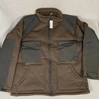 USGI Brown Bear Pile Fleece ECWCS Military Cold Weather Jacket Tennier - LARGE • $54.99