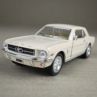 Cream Ford Mustang 1964 1/2 Die-Cast Detailed Model Car 1:36 Scale Pull-Back • $30