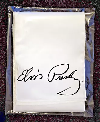 ELVIS PRESLEY - Signature (WHITE) Scarf (Sealed In Cellophane) & BRAND NEW! • $23.97