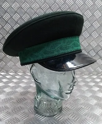 Military Service Hat Officers Issue Peaked Cap Uniform Dress Visor Cap UK Made • £42.49