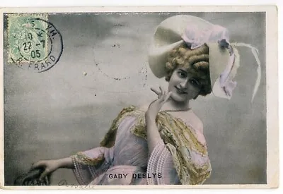 GABY DESLYS French Singer MUSIC HALL Theatre ACTRESS Strasbourg • £4.50