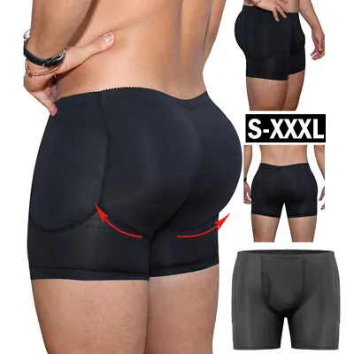 Men Padded Enhancer Underwear Shapewear Butt Lifter Boxer Briefs Panties Shaper • $12.99