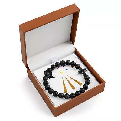 Cross Bead Bracelet Pax Lux Jewerly • $49.49