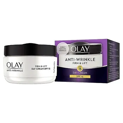 Olay Anti-Wrinkle Firm & Lift SPF 15 Day And Night Cream 50ml - Choose Yours • £12.99