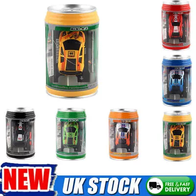 Mini Coke Can Car Speed RC Radio Remote Control Micro Racing Car Kids Toys Gifts • £9.79