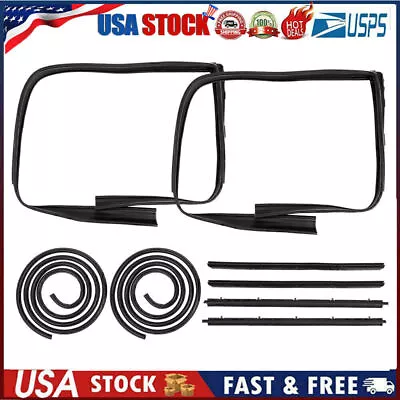 Rubber Door Weatherstrip Seal Kit For 1984-94 Chevy S10 Blazer GMC S-15 Jimmy • $115.99