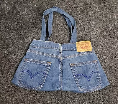 Levi Jeans Denim Shoulder Handbag Bag Handmade Unusual Unique - Fastpost • £14.95