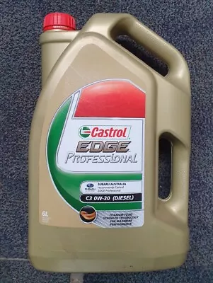 Subaru Castrol Edge Professional C3 0W-30 (DIESEL) 6L SAS1071 • $65