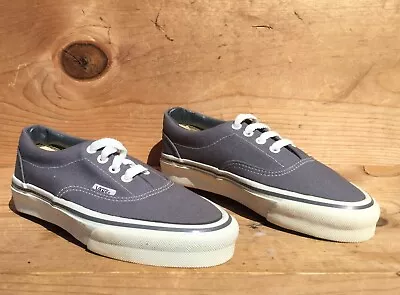 Vintage 1990s Vans Style 44 Charcoal Gray Made In USA Size 5 Boys Read Ad • $64.95