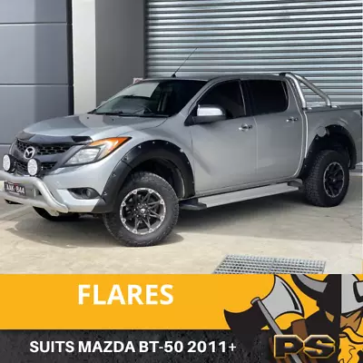 Matte Black Jungle Flares For Mazda BT50 BT-50 Fender Flares 2011-2021 • $339