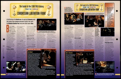 £1.49 • Buy Cardassian Liberation Front - The Cardassian Union - Star Trek Fact File Page
