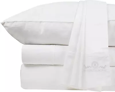 White Queen Sheets Deep Pocket 100% Cotton Egyptian 800 Thread Count Bed Sheet • $83.99