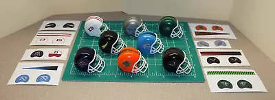 2023 XFL Custom *DIECUT* Decals AND Football Gumball Helmets *COMPLETE Set Of 8* • $39