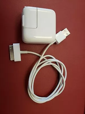 Genuine Apple A1357 10W USB Power Adapter Wall Charger IPhone IPad Wide End  • $12.75
