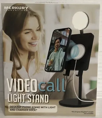 Merkury Innovations Video Call Light Stand Desktop Phone Stand With Light NEW • $10.99