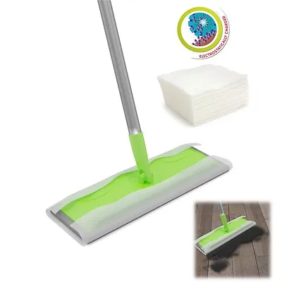 Super Wood Tile Laminate Floor Cleaner Static Cleaning Mop And Wet Or Dry Wipes  • £2.79