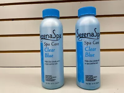 2x 1 Pint  Clear Blue For Spas / Hot Tubs Serena Spa  Free Shipping • $22.99