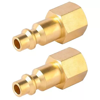 Brass 1/4 Inch NPT Brass Female Air Hose Quick Connect AdapterAir Coupler An... • $8.76