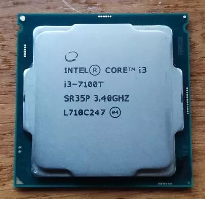 Intel I3-7100T 3.40 GHz 3MB Dual Core/4 Thread CPU LGA 1151 SR35P (L710C247) • £10.99