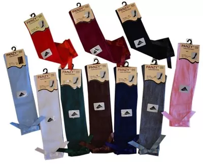 £2.95 • Buy Girls Ladies Kid Children Knee High School/Occasion/wedding Bow Socks 80%cotton 