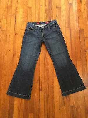 X2 WOMEN 10S EVA FULL LEG  BLUE DENIM JEANS FLARE ACTUAL SIZE 31W X 29L • $19.95